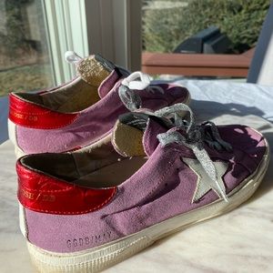 Sold - GOLDEN GOOSE MAY PINK SUEDE free ship